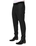 Dolce & Gabbana Black Cotton Mid Waist Dress Trouser Pants