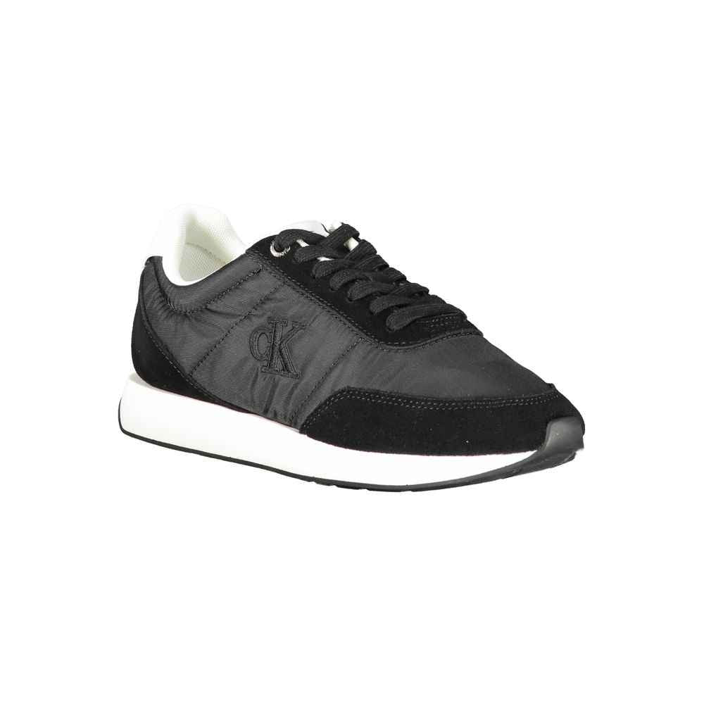 Calvin Klein Black Leather Women Sneaker