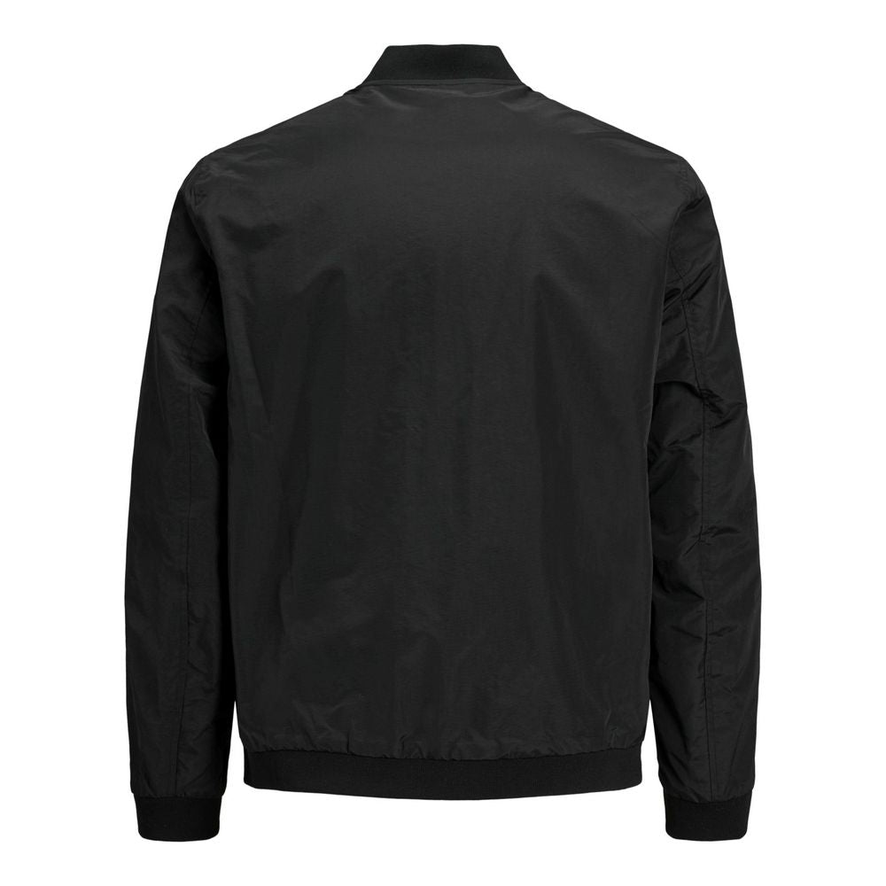 Jack Jones Black Polyester Bomber