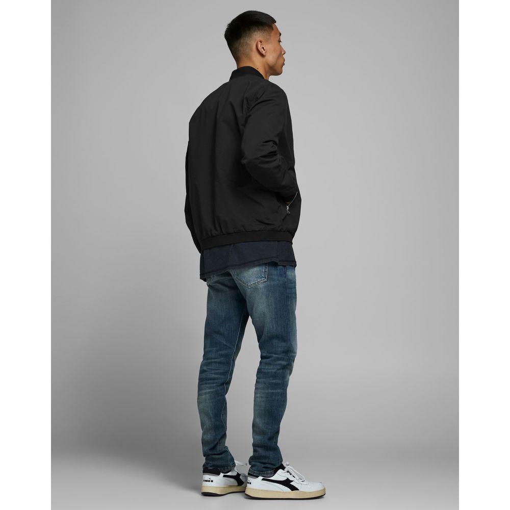 Jack Jones Black Polyester Bomber
