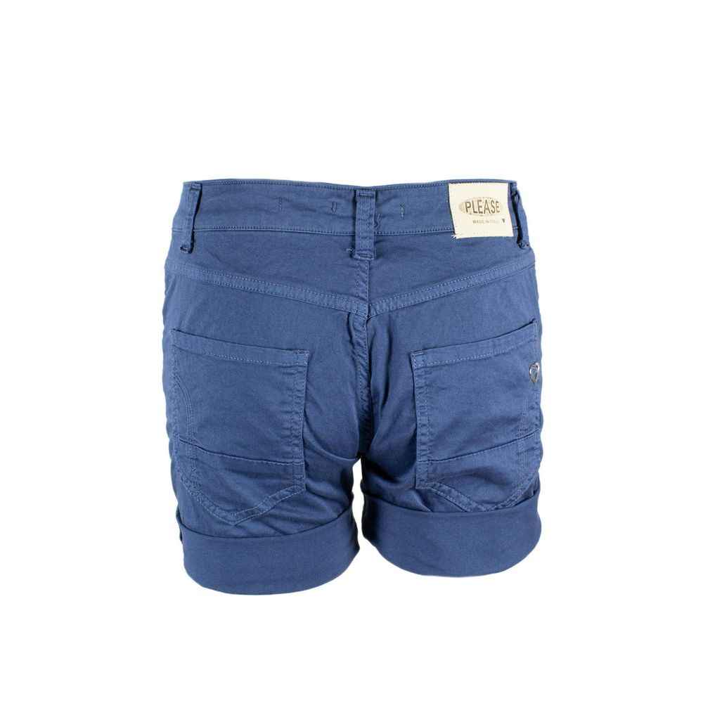 Please Blue Cotton Short