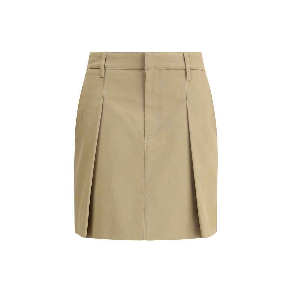 Brunello Cucinelli Pleated cotton short Skirt