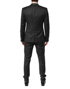 Dolce & Gabbana Black MARTINI 2 Buttons Suit 3 Piece Suit