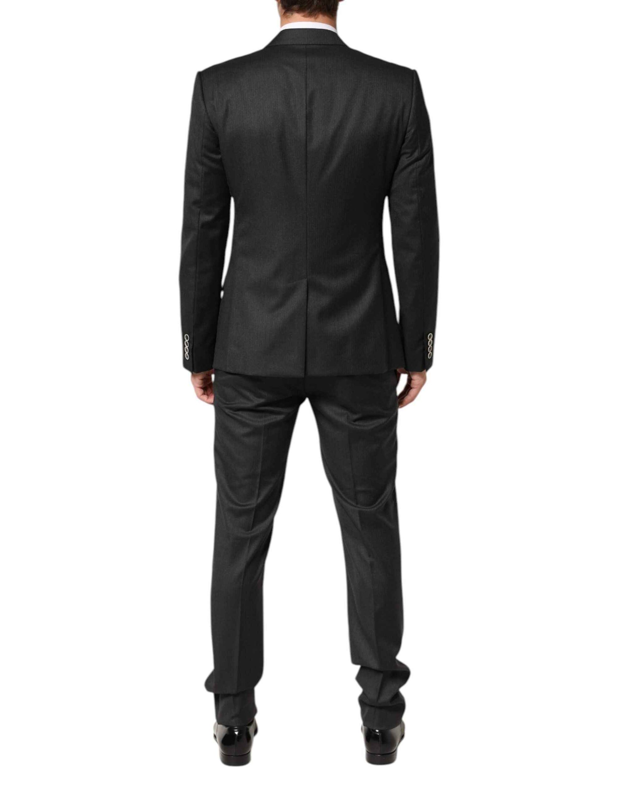 Dolce & Gabbana Black MARTINI 2 Buttons Suit 3 Piece Suit