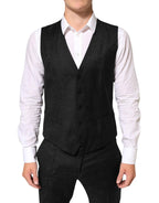 Dolce & Gabbana Black MARTINI 2 Buttons Suit 3 Piece Suit