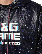 Dolce & Gabbana Blue D&G Game Hooded Men Sweatshirt Sweater