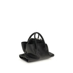 The Attico Black Calf Leather Bos Taurus Handbag
