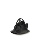 The Attico Black Calf Leather Bos Taurus Handbag