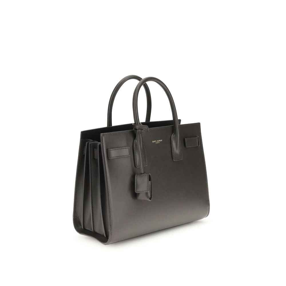 Saint Laurent Gray Calf Leather Bos Taurus Shoulder Bag