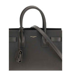 Saint Laurent Gray Calf Leather Bos Taurus Shoulder Bag