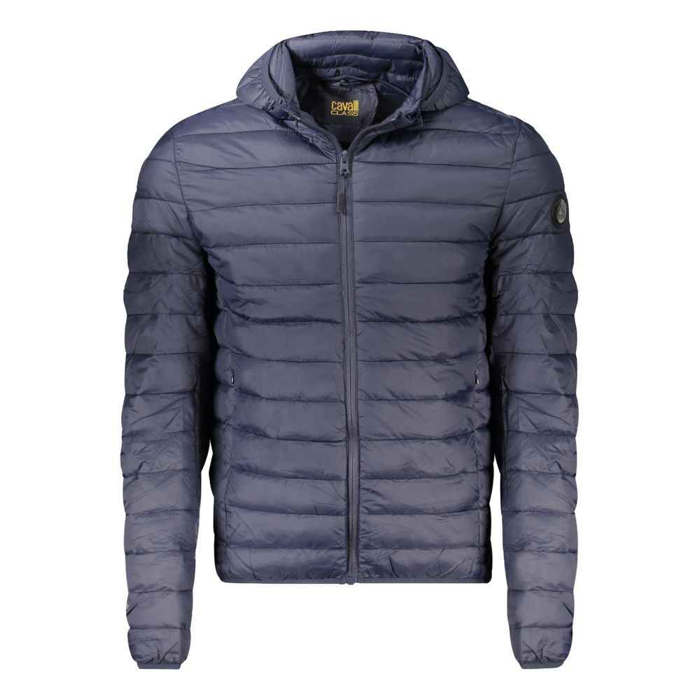 Cavalli Class Blue Polyester Men Jacket