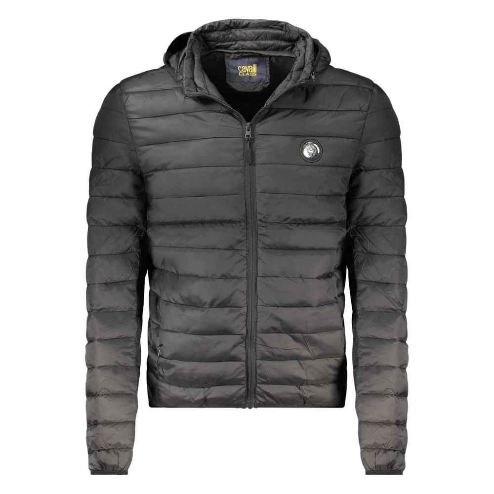 Cavalli Class Black Polyester Men Jacket