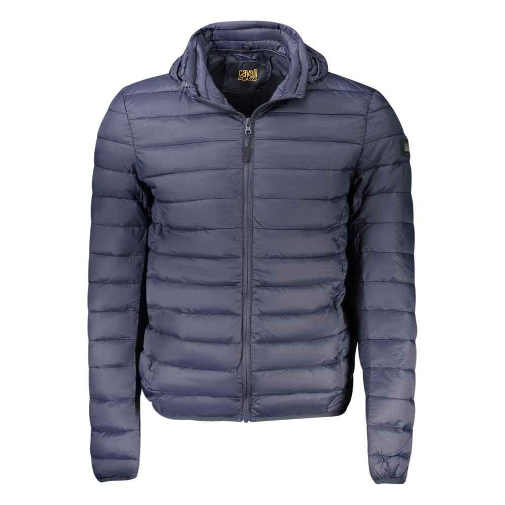 Cavalli Class Blue Polyester Men Jacket