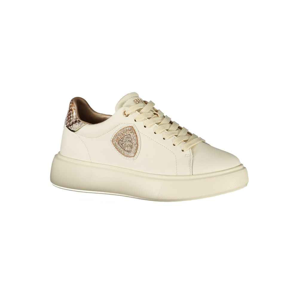 Blauer Beige Leather Women Sneaker