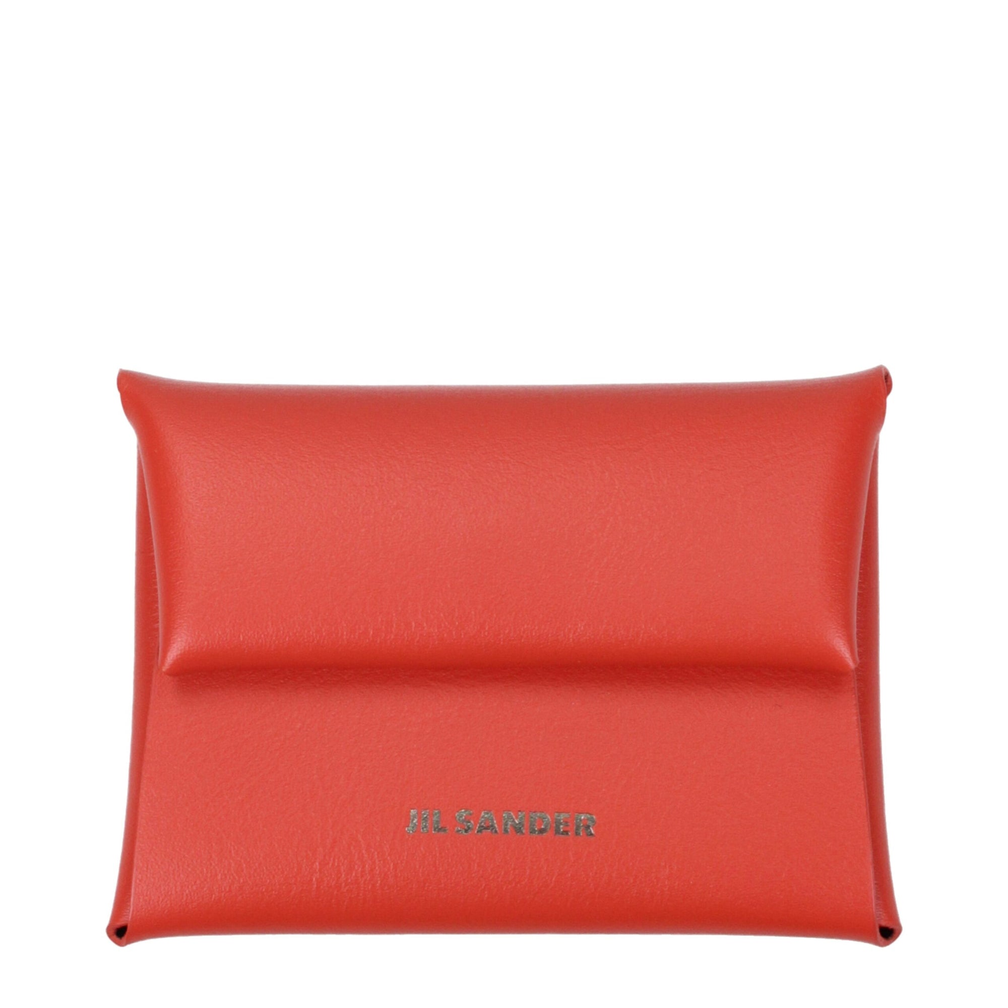 Jil Sander Orange Leather Wallet