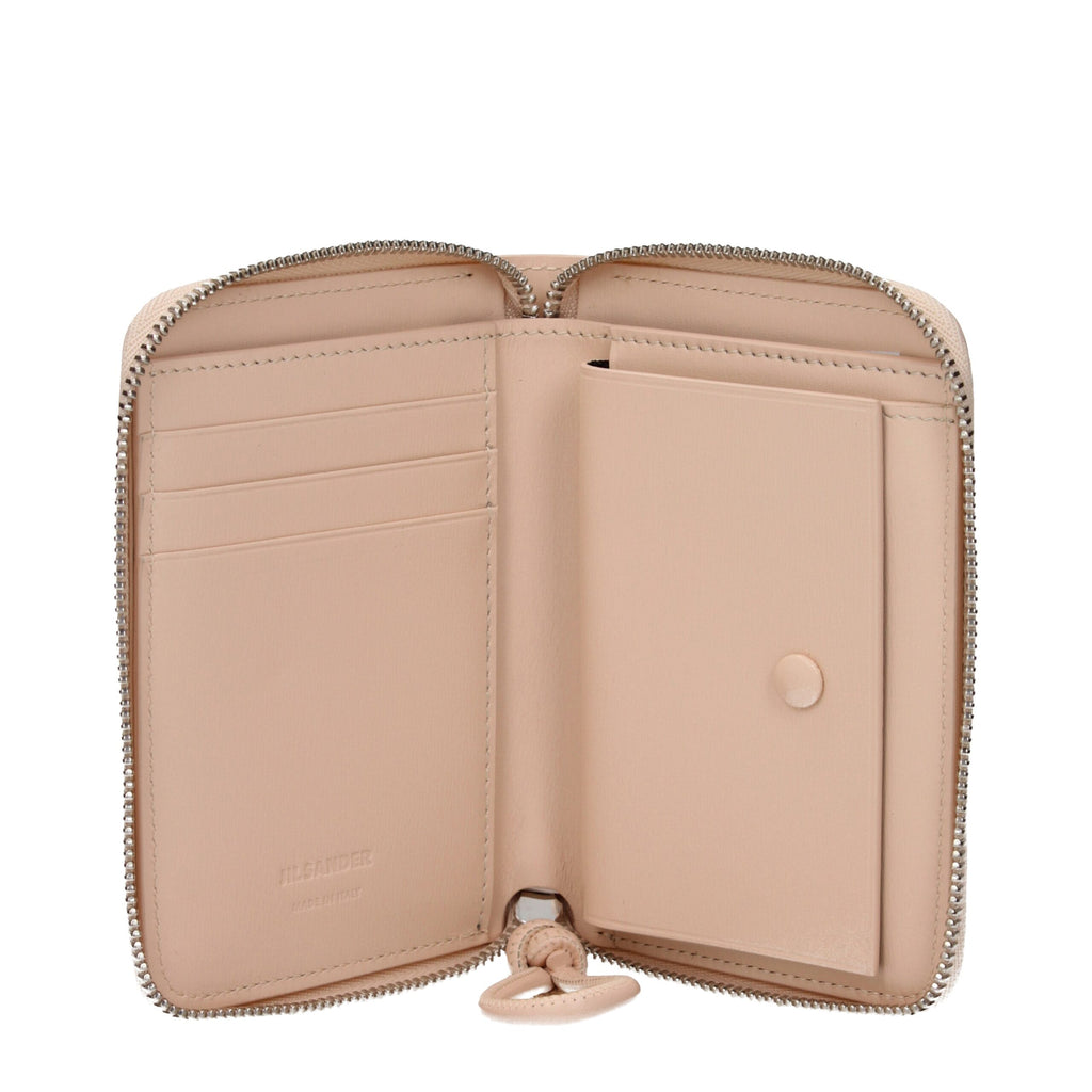 Jil Sander Pink Leather Wallet
