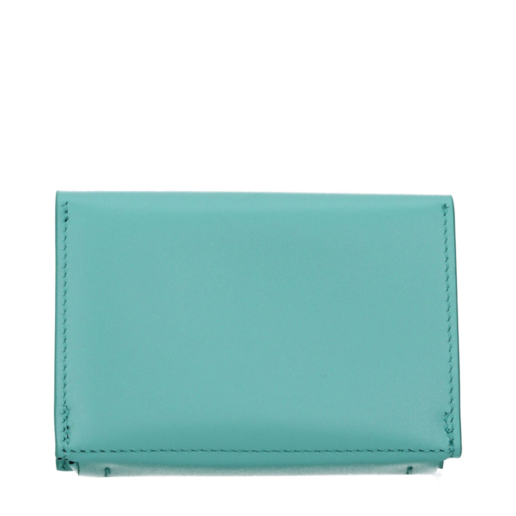 Jil Sander Green Leather Cardholder