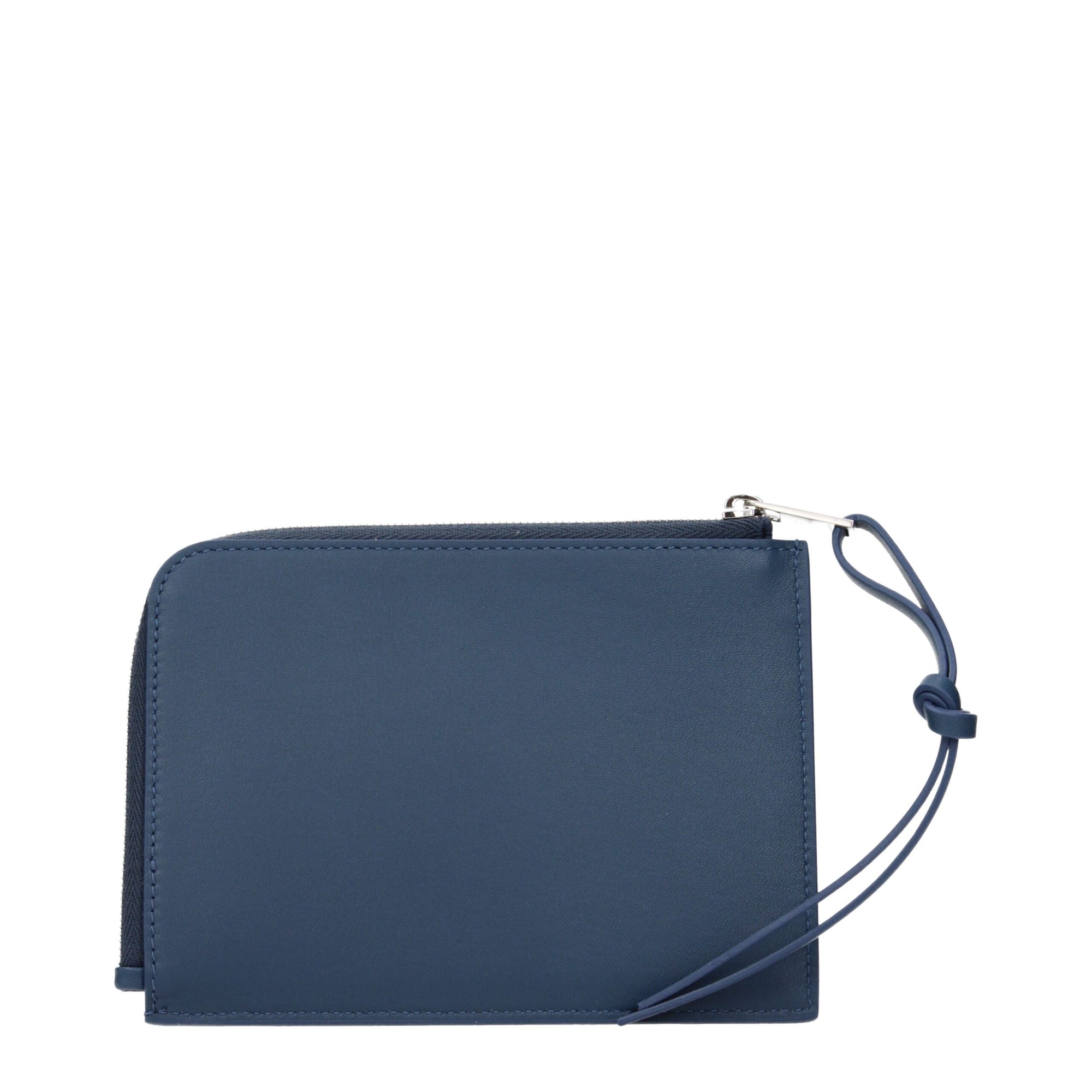Jil Sander Blue Leather Wallet