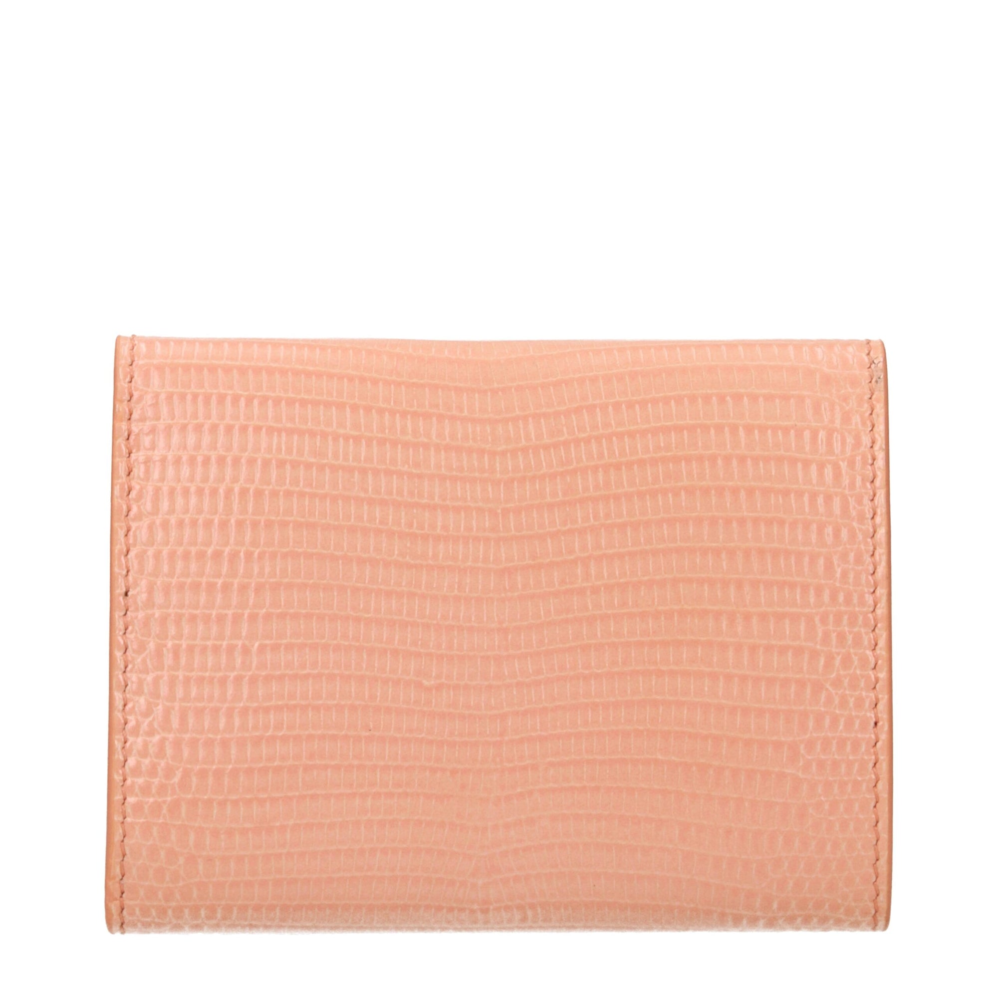 Jil Sander Pink Leather Wallet
