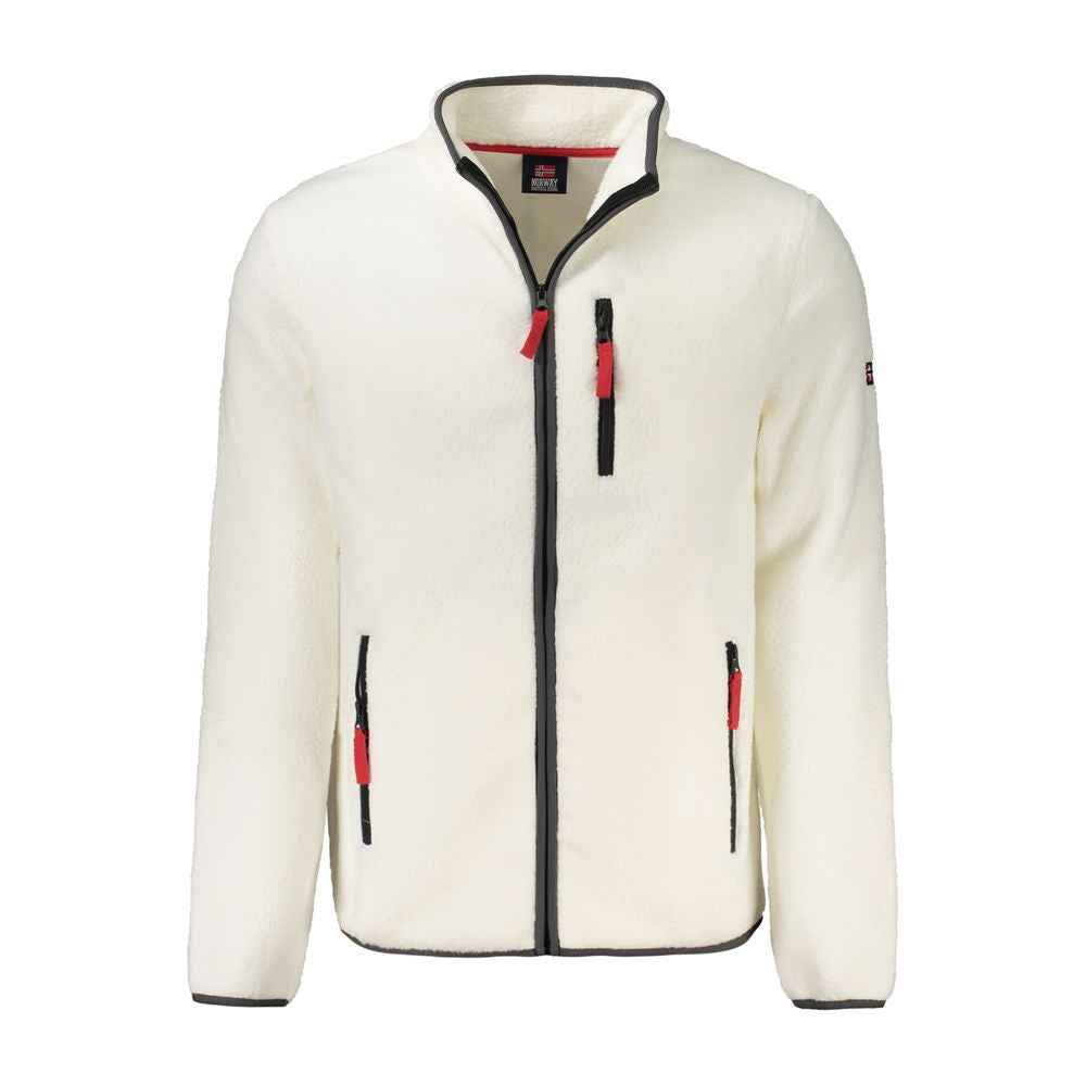 Norway 1963 White Polyester Men Sweater