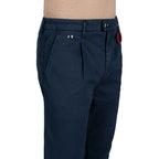 Tramarossa Blue Cotton Pant