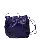 Jil Sander Purple Leather Shoulder Bag