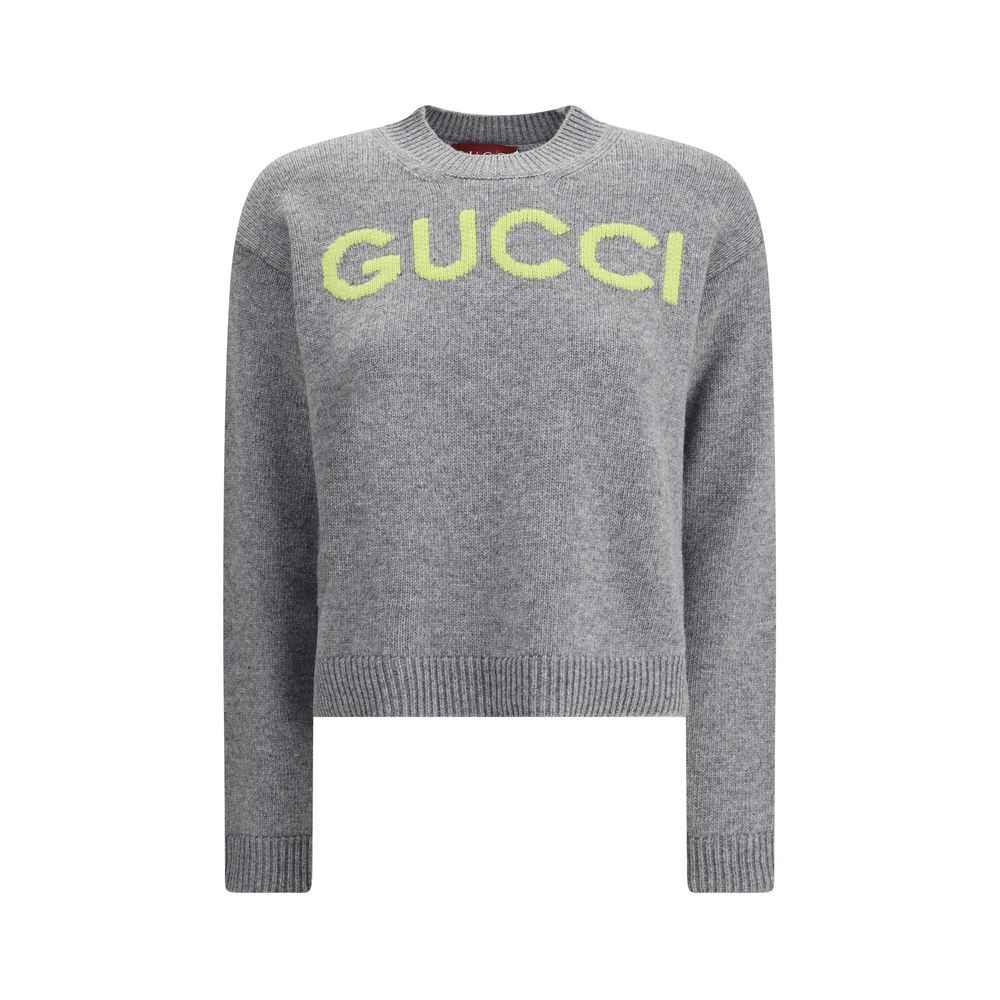 Gucci Gray Wool Sweatshirt