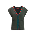 Gucci Green Wool Sleeveles Sweater