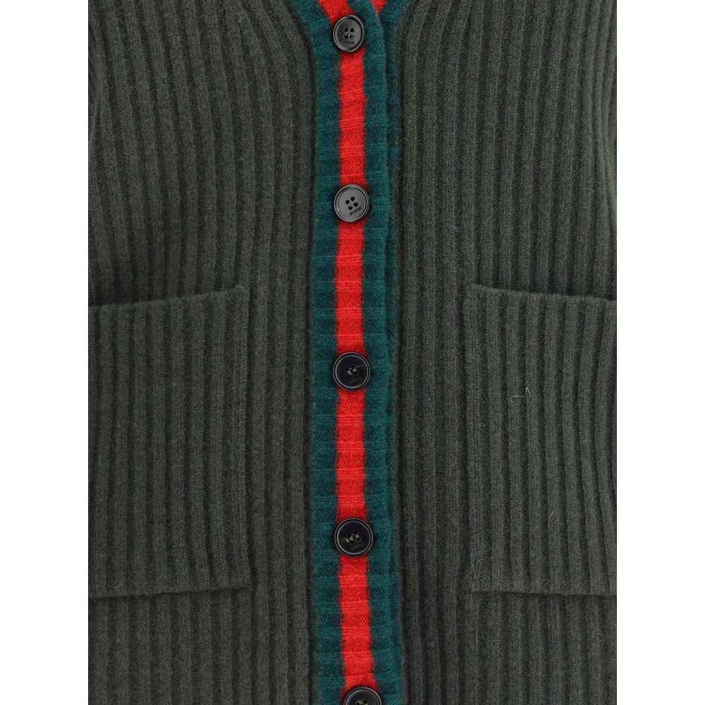 Gucci Green Wool Sleeveles Sweater