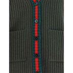 Gucci Green Wool Sleeveles Sweater