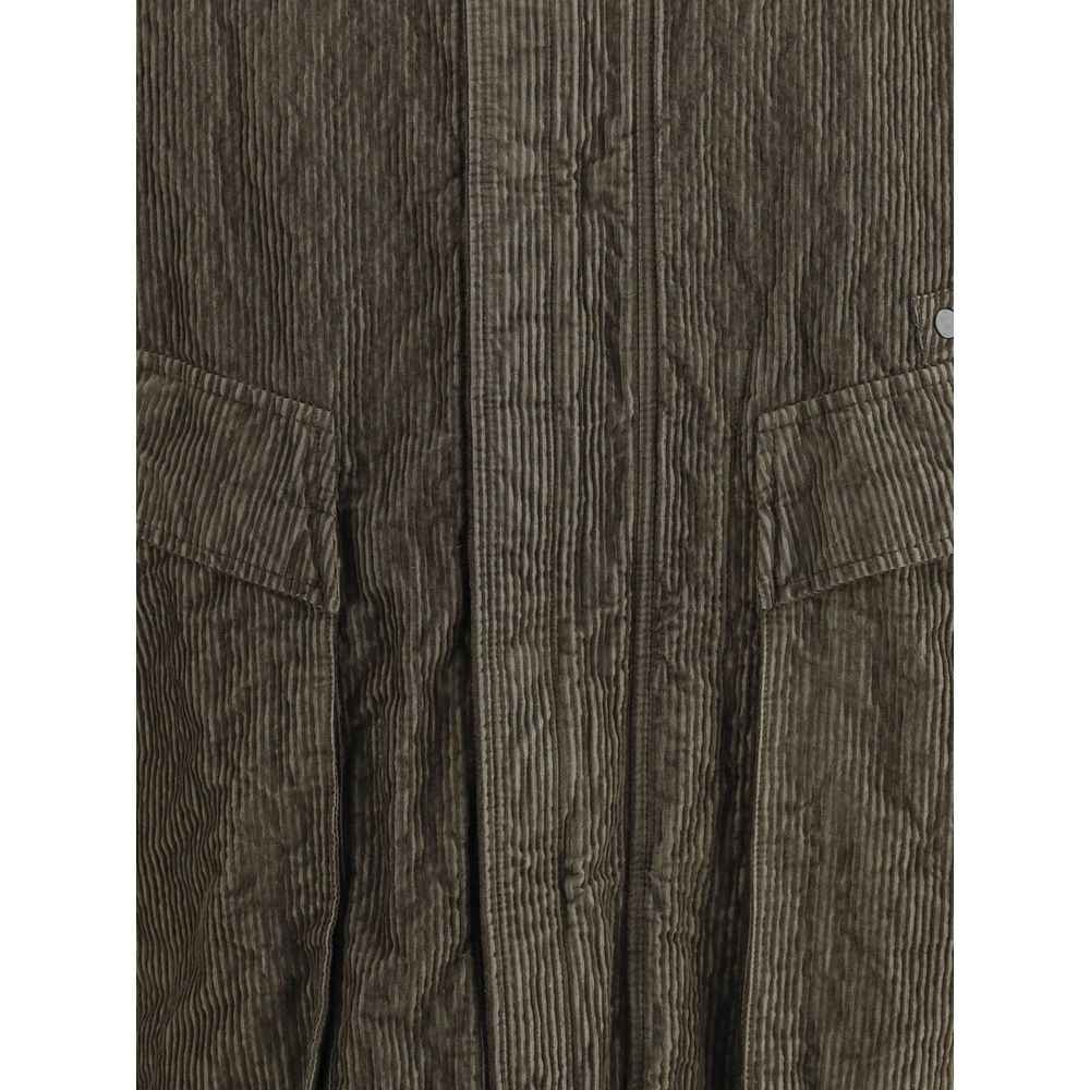 Stone Island Green Cotton Coat