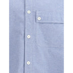 Thom Browne Light Blue Cotton Pattern Shirt