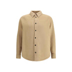 Off-White Beige Cashmere Dress Shirt