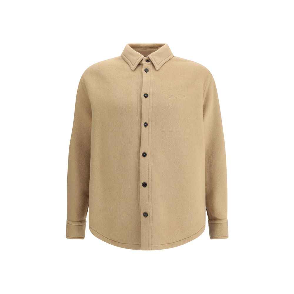 Off-White Beige Cashmere Dress Shirt