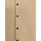 Off-White Beige Cashmere Dress Shirt