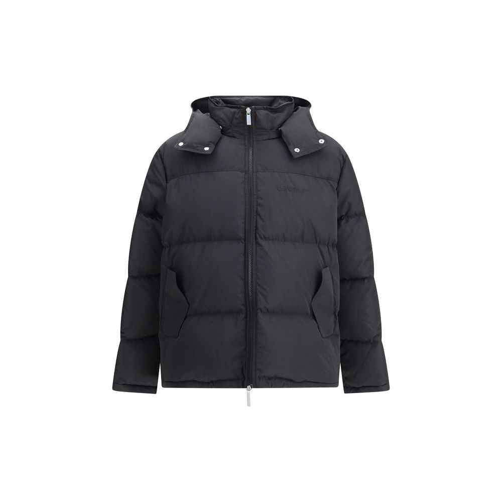 Off-White Hooded Diagonal Arrow Down Jacket