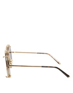 Dolce & Gabbana DG2198 Brown Leopard Print Gradient Round Sunglasses