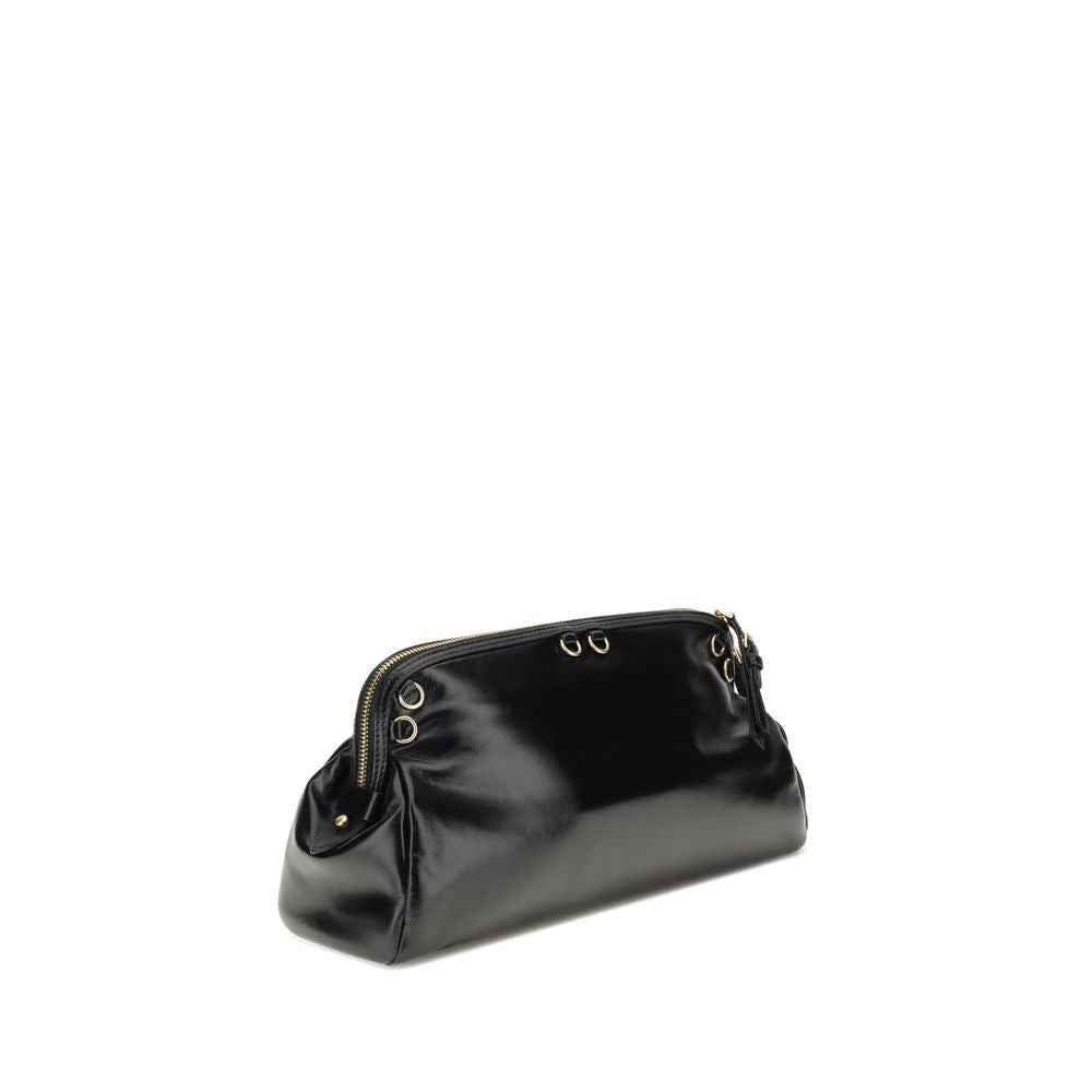 Miu Miu Black Calf Leather Bos Taurus Shoulder Bag