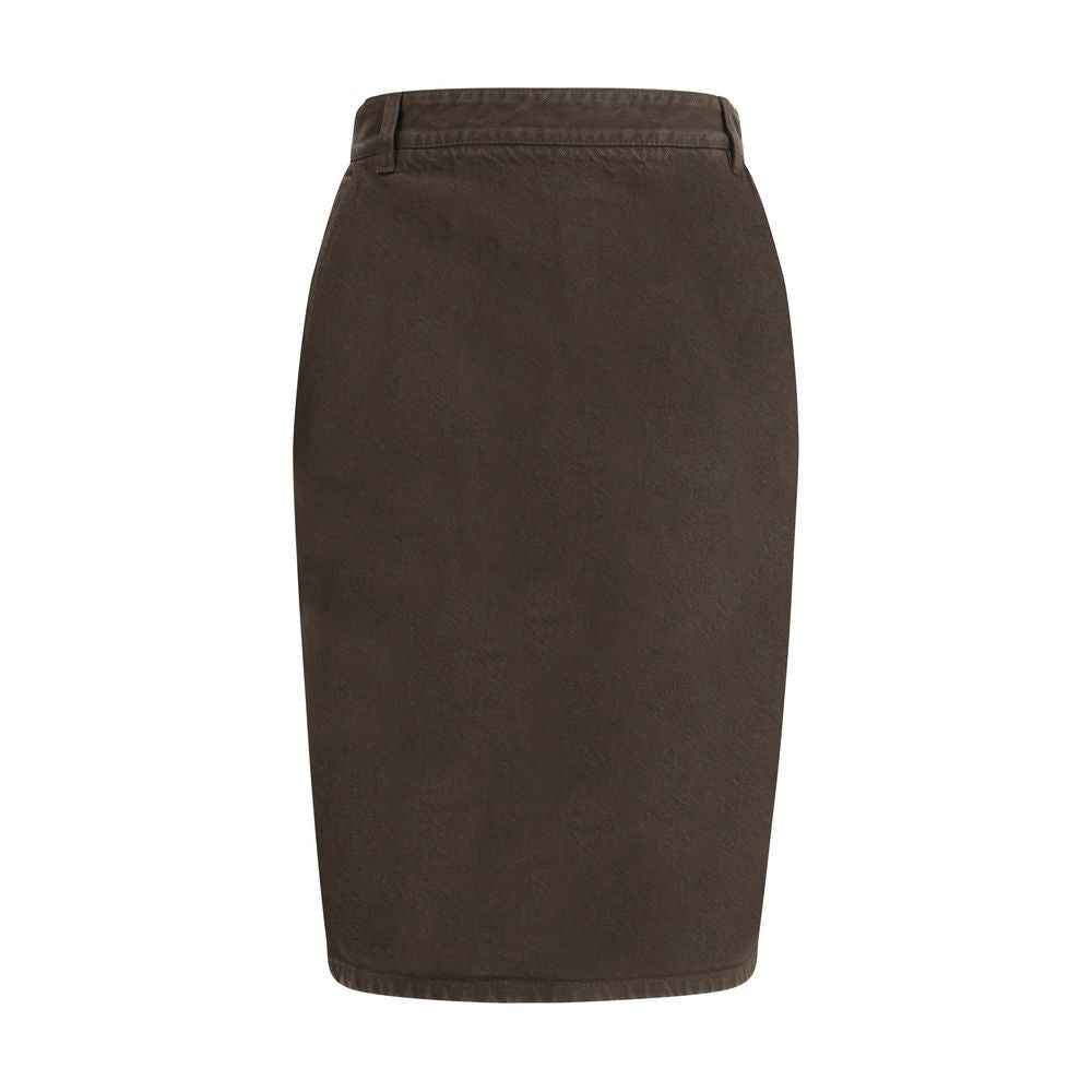 Saint Laurent Denim Pencil Skirt