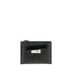 MM6 Black Calf Leather Bos Taurus Clutch Bag