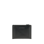MM6 Black Calf Leather Bos Taurus Clutch Bag