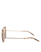 Dolce & Gabbana Gold Havana Frame DG Fatto A Mano Eyewea Sunglasses
