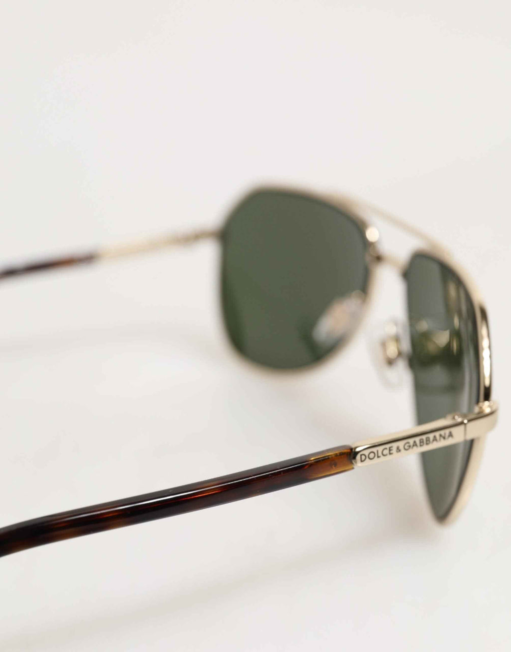 Dolce & Gabbana DG2125 Silver Frame Aviator Shades Eyewear Sunglasses
