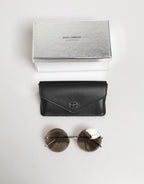 Dolce & Gabbana DG2215K Silver Metal Round Shades Eyewear Sunglasses