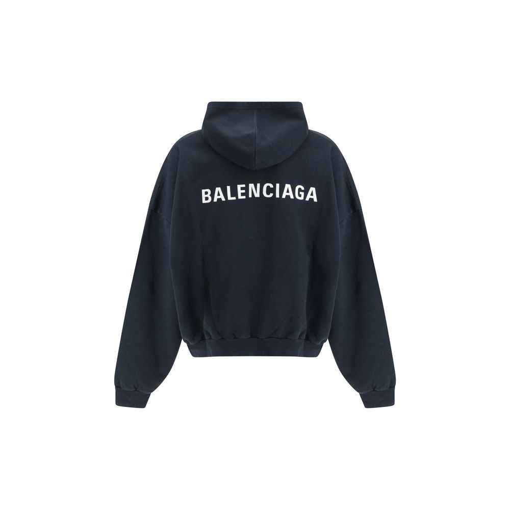 Balenciaga Black Cotton Sweatshirt