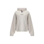 Balenciaga White Cotton Sweatshirt