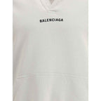 Balenciaga White Cotton Sweatshirt