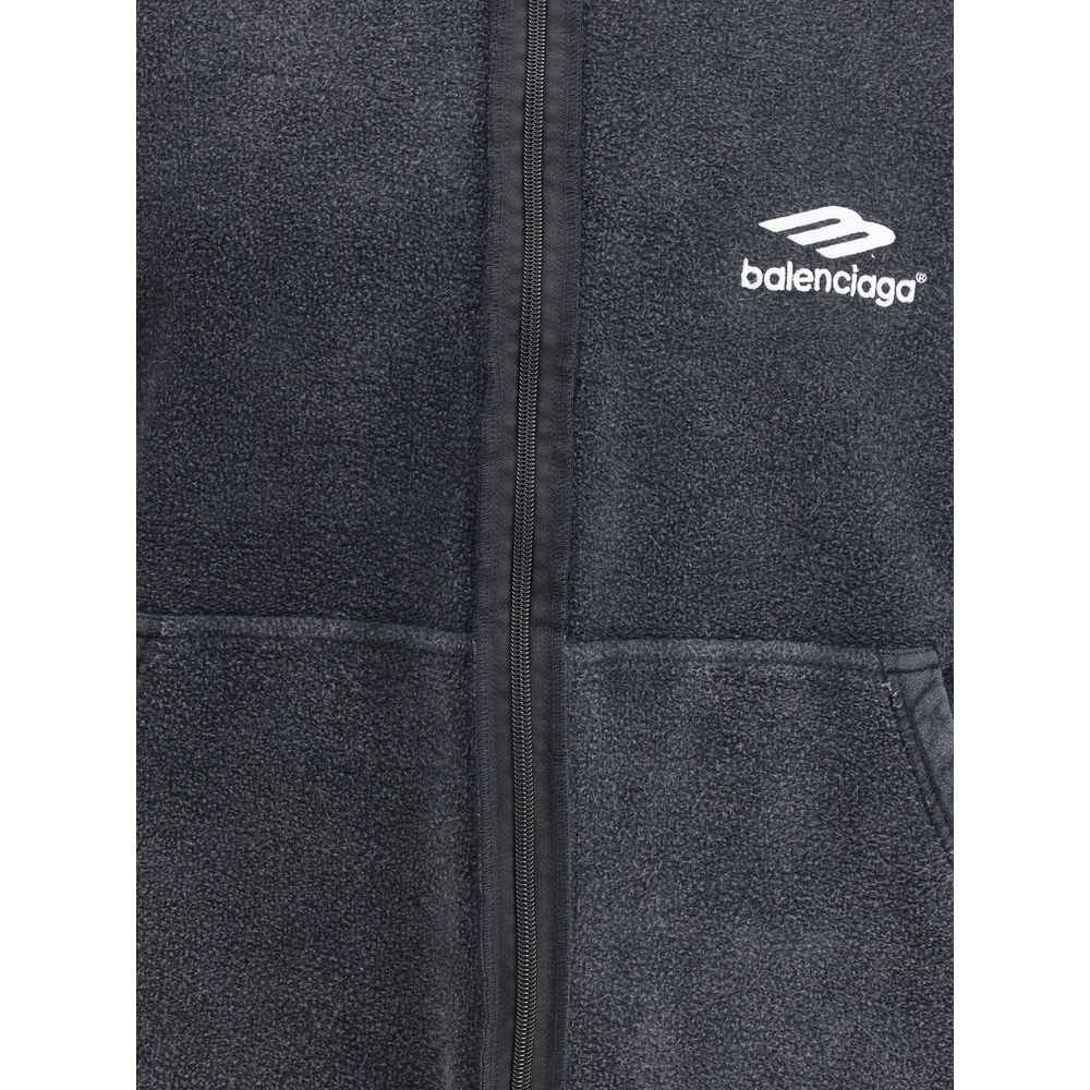 Balenciaga Black Cotton Sweatshirt