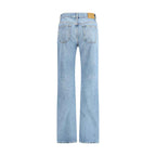 Saint Laurent NICO low-rise jeans in Bahamas denim