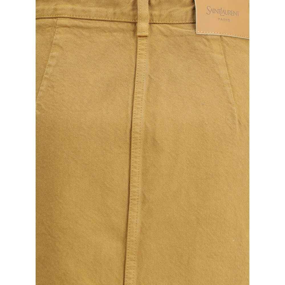 Saint Laurent Denim Pencil Skirt